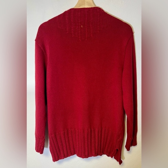 Coldwater Creek Women's Red Valentines Sweater with Heart Charm Zip
Size Small - Picture 4 of 5